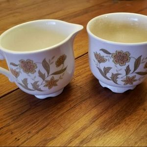 Vintage floral cup set creamer cup set mugs